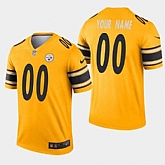 Nike Pittsburgh Steelers Customized Men's Inverted Gold Legend Jersey,baseball caps,new era cap wholesale,wholesale hats